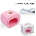 thumbnail image 7 of dianhelloya Portable Mini Nail Lamp USB Powered Space-saving Design TV-shaped No Black Hand Nail Polish Fast Dry Curing Nail Manicure Machine Pink, 7 of 7