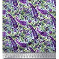 thumbnail image 1 of Soimoi Crepe Silk Fabric Leaves Artistic Print Sewing Fabric Yard 42 Inch Wide, 1 of 3