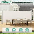 thumbnail image 3 of Soonbuy 71''x138'' Retractable Side Awning for Patio, Retractable Privacy Screen Protection Awning, Waterproof & UV-Resistant Folding Privacy Divider, for Patio, Balcony and Pools, 3 of 8
