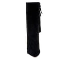 thumbnail image 4 of YDN Women Classic Tassel Fringes Cone High Heel Boots Mid Calf Booties Pointed Closed Toe Side Zipper Casual Shoes Size 8.5 Black, 4 of 5