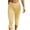 Yellow, variant on ZQUUVOU Women's Plaid Capri Pants Lace Trim Side Split Fitted Cropped Pants Elastic Waist Stretchy Slim Fit Casual Summer Pants Red