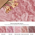 thumbnail image 7 of ORINOVA Pink Plush Round Rugs 6ft Large Washable Faux Fur Area Rugs For Living Room Boho Circle Fluffy Sheepskin Fur Rug For Nursery, 7 of 7