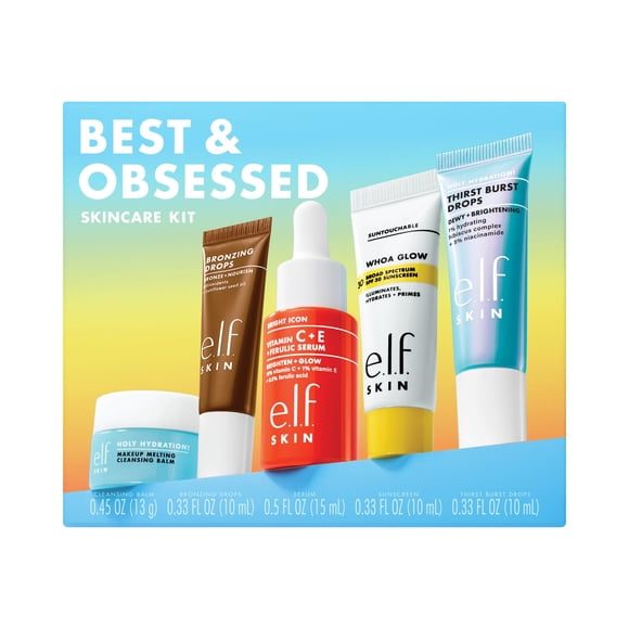 Kit de cuidado de la piel e.l.f. SKIN Best & Obsessed con desmaquillante