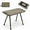 Green, variant on Tactical Aluminum Camping Table - Height Adjustable Folding Table with Side Expansion Holes - Portable Lightweight Picnic Table for Outdoor, BBQ, Hiking - Heavy Duty & Rustproof