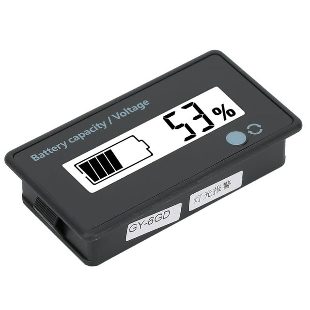 Moniteur de Capacité de Batterie à Bouton Unique, Affichage de Batterie LCD 8-100V, pour Batterie -Acide pour Batterie au Lithium Fer pour Batterie au Lithium