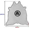 thumbnail image 5 of Genuine Cowhide Rug - Gray XXL (6x7-8') | Natural Hair-On Leather Area Rug, 5 of 5