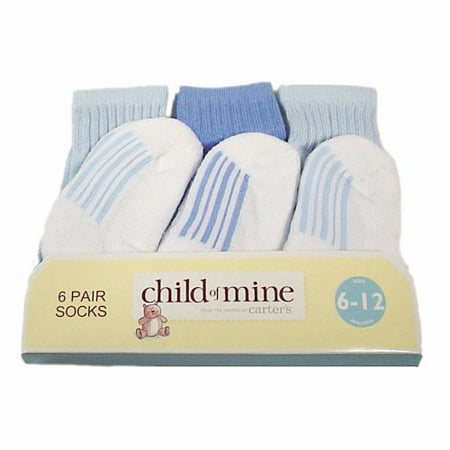 Child of Mine Cushion Crew Sock, 6-pack