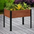thumbnail image 3 of Grapevine Urban Garden Raised Planter, FSC Recycled Wood, Rectangular, 37IN x 24IN , Natural Brown, 3 of 6
