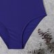 thumbnail image 2 of Traje de baño para mujer Conjunto de bikini con cuello en V y bloque de color para niña femenina (M Púrpura) FLhrweasw Para estrenar, 2 of 8