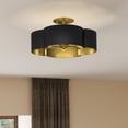 thumbnail image 2 of Balsam 4-Light Matte Black Semi-Flush Mount Light, 2 of 5