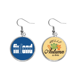 thumbnail image 1 of Finlandia, país, nombre de la bandera Pendiente del lóbulo de la joyería del pendiente de la hoja del otoño Unbranded M, 1 of 3