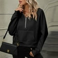 thumbnail image 5 of BLCHUNen Sweatshirts for Women Half Zip up Pullover Long Sleeve Half Cardigan Home Workout Gym Active Elastic Sports Casual Tops, 5 of 6