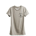 thumbnail image 1 of Creepin It Real Women's Fashion Relaxed T-Shirt Tee Heather Tan Small, 1 of 3