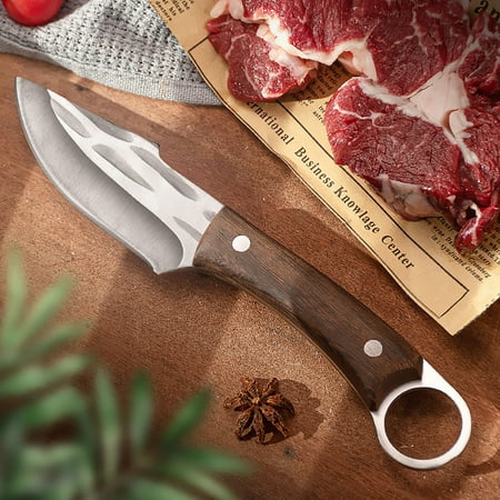 

Czzoypi Kitchen Knife (As Shown) Chef Knife Handle Meat Knife Hand Steak Knife Cut Meat Dinner Knife Lamb Chops Special Knife Stainless Steel Household Fruit Knife