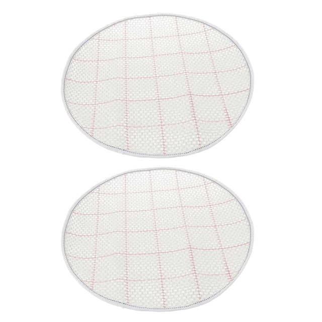 veasfak 2pcs Round Blank Latch Hook Rug Canvas Carpet Mat Tapestry Rug DIY Crafts Making