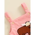 thumbnail image 5 of Bagilaanoe Newborn Baby Girl Summer Rompers Embroidery Sleeveless Bodysuits 3M 6M 9M 12M Infant Casual One Piece Short Jumpsuit, 5 of 7