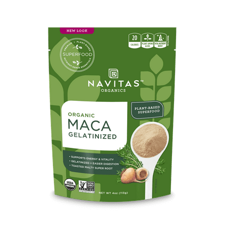 Navitas Organics Gelatinized Maca Powder, 4.0 Oz, 25