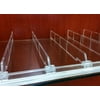 Universal Shelf Lip & Adjustable Depth Divider Kit, 10 Dividers Included for Each 48" L Adhesive Front Lip, 2 Lips, 20 1" H Dividers