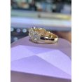 thumbnail image 3 of 2.50Ct Round Cut Lab Created Diamond 14K Yellow Gold Plated 5 Stone Wedding Band Ring Sterling Silver, 3 of 5