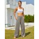 thumbnail image 4 of Pantalones Palazzo FireSwan para mujer, cintura alta y elástica, color marrón, 4 of 6