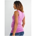 thumbnail image 2 of Motherhood Maternity Side Ruched Scoop Neck Maternity Tank Top, 2 of 2