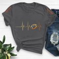 thumbnail image 2 of Liquidation d'Économies! VOAVEKE Hauts d'Été Grande Taille pour Femmes, Blouse Décontractée T-Shirt pour Femmes, Mode Féminine Col Rond Impression Football Manches Courtes T-Shirt Décontracté Ample, 2 of 5