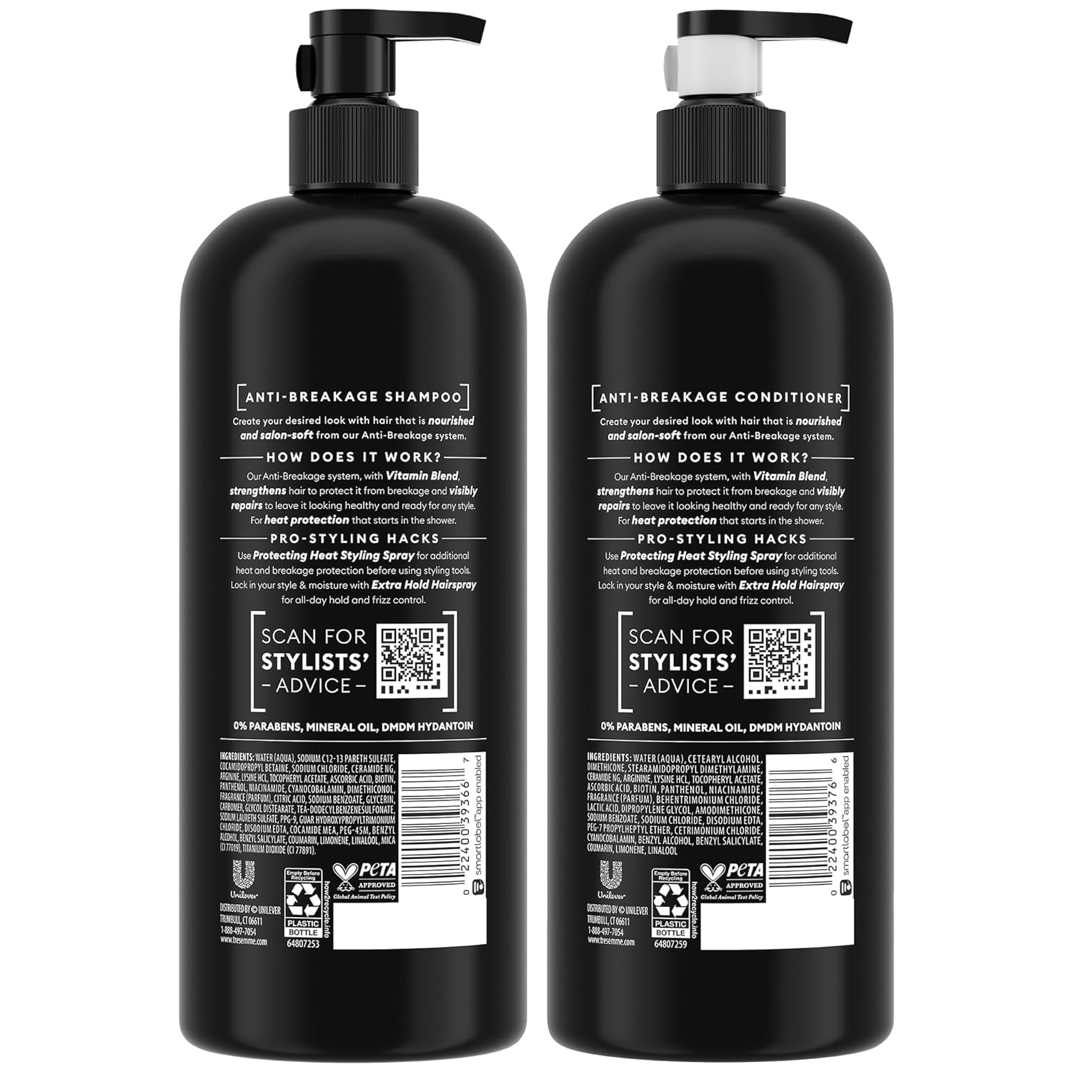 TRESemmé Shampoo & Conditioner, Anti-Breakage + Keratin Mask
