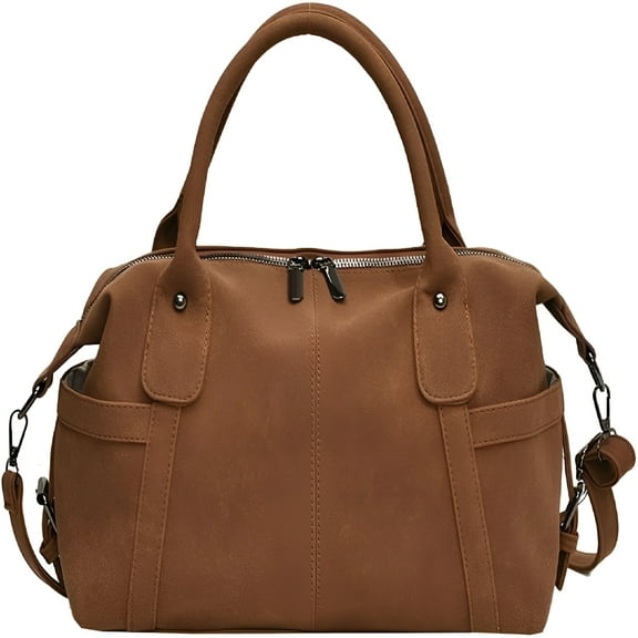 GASTROPOD Large Suede Tote Bag for Women Satchel Shoulder Bag Crossbody Bag Top Handle Travel Handbag Pillow Purse Winter