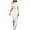 White, variant on Fanxing Womens One Shoulder Jumpsuit Outfits Fall Dressy Casual Rompers Solid Half Sleeve Suspender Long Pants White,XL