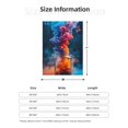 thumbnail image 5 of Rateoe Modern Art Red And Blue Colors Pattern Flannel Throw Blanket, Ultra-soft Blanket for Bed, Couch, Car, Hypoallergenic Anti-pilling blanket-80"x60"(Vertical), 5 of 6