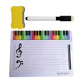 thumbnail image 1 of Reusable Music Staff Whiteboard Double Sided Classroom Teaching Aid Erasable Surfaces Ideal For Piano Guitar Lessons, 1 of 4