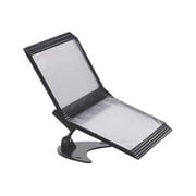 Tarifold Technic 3D 360 Degree Desktop Stand, 10 Pockets, 20 Sheet Capacity, Black -TFID3D71