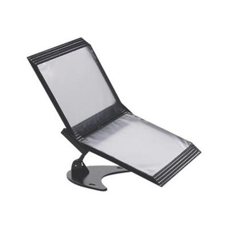 Tarifold Technic 3D 360 Degree Desktop Stand, 10 Pockets, 20 Sheet Capacity, Black -TFID3D71