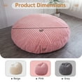 thumbnail image 6 of BYBYME 3 in 1 Convertible Bean Bag Chair,Giant Bean Bag Chair Ultra Soft,Folding Bean bag Bed Lounge Sofa Bed for Adults,Round,Pink,FULL, 6 of 10