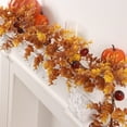 thumbnail image 7 of EUDIDV Maple Leaf Garland - Thanksgiving and Halloween Decor, Artificial Realistic Fall Foliage Hanging Vine for Indoor/Outdoor Party, Wedding/Fireplace Decoration with Hanging Hook, 7 of 7