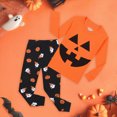 thumbnail image 2 of TOWED22 Toddler Boys Girls Halloween Pajamas Pumpkin Print PJs Sleepwear Cute Print Pant Sets Kids Jammies(Black,7-8 Y), 2 of 9