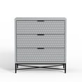 thumbnail image 2 of Origins by Alpine Milo 3 Drawer Small Chest in Light Slate Grey, 2 of 3