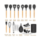 thumbnail image 3 of Set 23 Utensilios De Cocina Silicona Cuchara Volteador Negro, 3 of 3