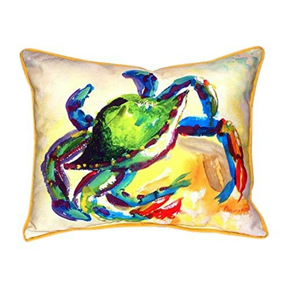 Teal Crab Large Indoor/Outdoor Pillow 16x20