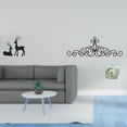 thumbnail image 2 of Estatua de reno,Estatua de reno negro,decoración del hogar,arte y artesanía,Decoración de pared con pergaminos,Decoración de pared con pergamino,arte rústico de metal,Figura, 2 of 8
