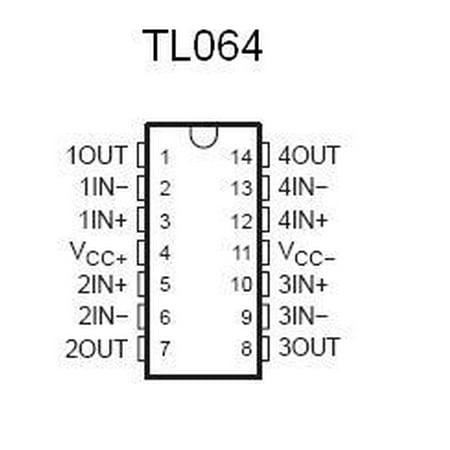 TL064 IC LINEAR - Op Amp Dual - 4 pieces