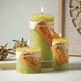 thumbnail image 5 of Vance Kitira 6" Green Grape Timber Pillar Candle ,Scentless, Clean-Burning, Environmental Friendly, 5 of 9