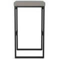 thumbnail image 3 of Amisco Easy 30 in. Bar Stool - Silver Grey Polyester / Black Metal, 3 of 8