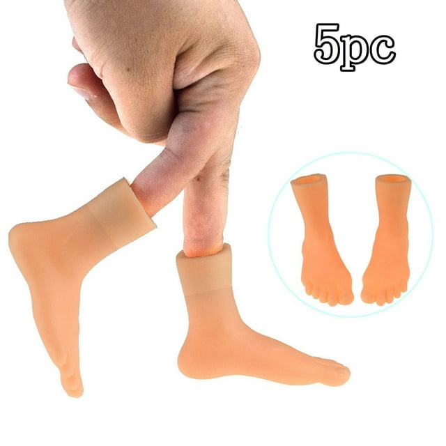 Liquidación de Rebajas de Hoy Mini Marionetas con Dedos Pie Izquierdo y Derecho 5 Pares onlyliua
