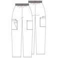 thumbnail image 2 of Universal Basics by Adar Women's Patch Pocket Cargo Scrub Pants, 2 of 5