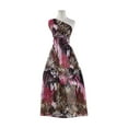 thumbnail image 2 of Zelouf Abstract Leopard Print On Mjc With Silver Trans  , Sewing, DIY, Crafts Fabric by the Yard, Fuchsia/brown, 10 Yard, 2 of 2