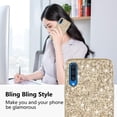 thumbnail image 2 of Compatible with Samsung Galaxy A50 Case, Glitter Sparkly Samsung Galaxy A50 Phone Case with Slim Silicone Shockproof Protective Bumper Cover for Cute Girls Women (Gold), 2 of 14