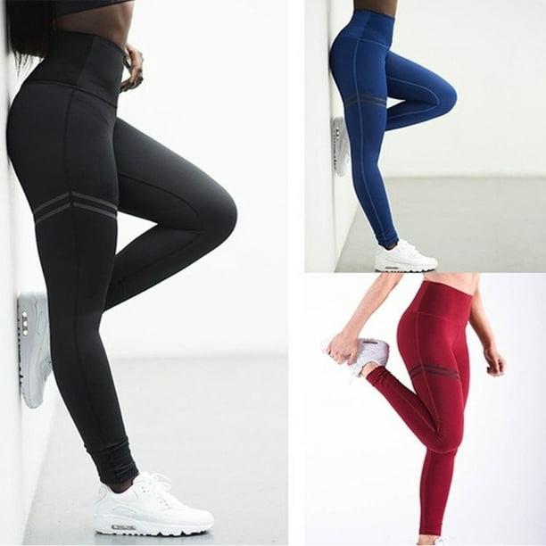 Women High Waist Sweatpants Tight Yoga Pants Workout Leggings 
