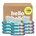 thumbnail image 1 of Toallitas húmedas para bebé Hello Bello 720 sin fragancia para piel sensible, 1 of 9