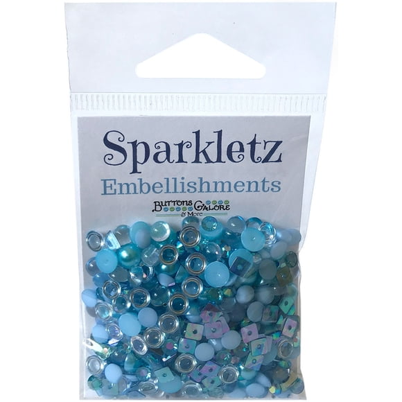 Buttons Galore Sparkletz Embellishment Pack 10G-Ocean Waves